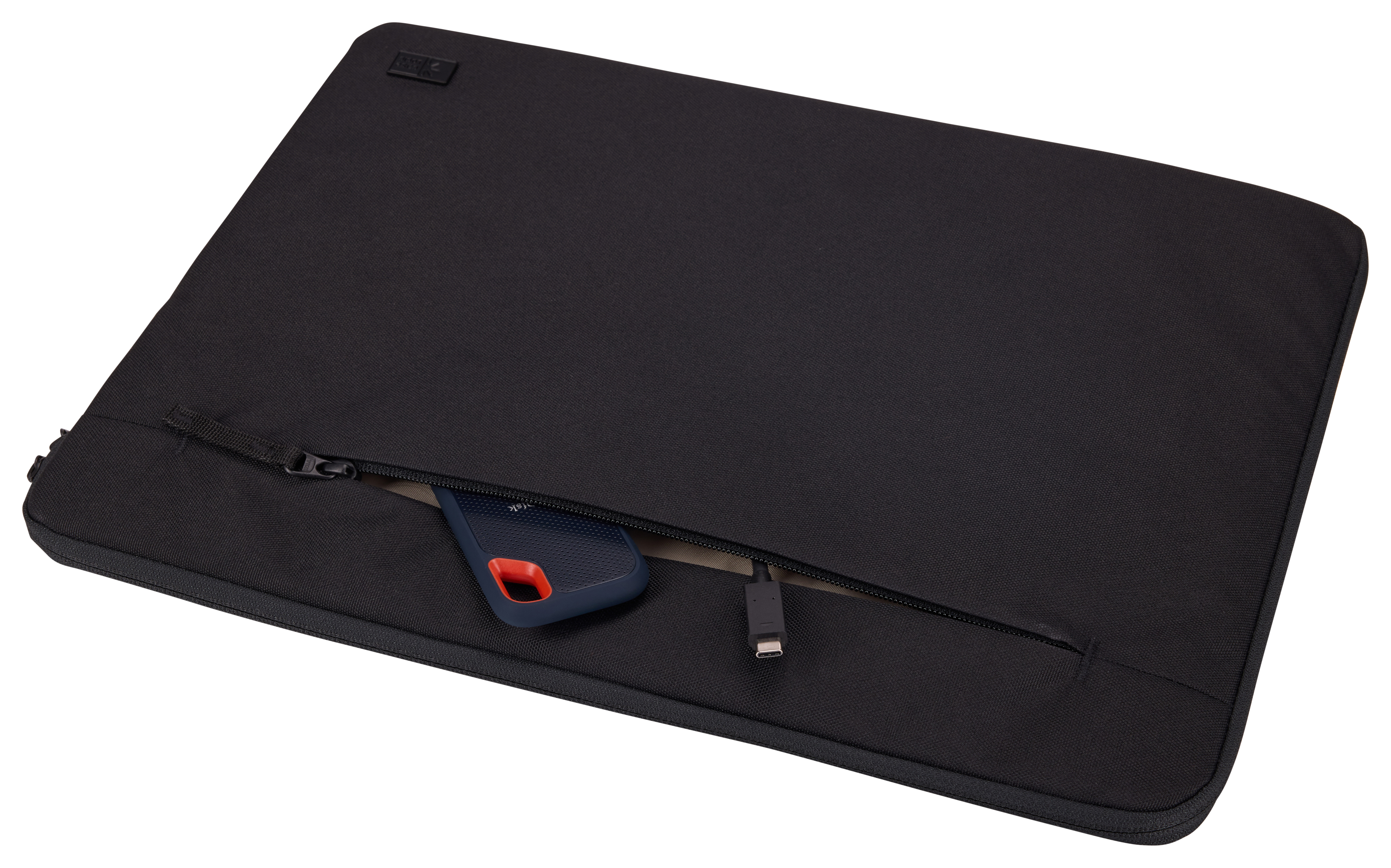 case LOGIC® Laptophülle Invigo Polyester schwarz bis 40,6 cm (16 Zoll)