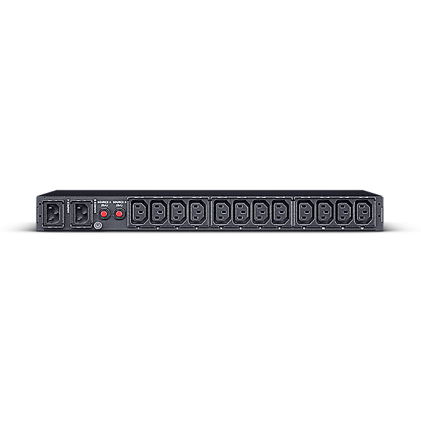 CYBERPOWER METERED ATS PDU PDU24004 230V/16A 1U 12x IEC-320 Outlets Serieller Port PowerPanel Center Software
