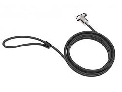 KEYED T-BAR CABLE LOCK - BLACK .