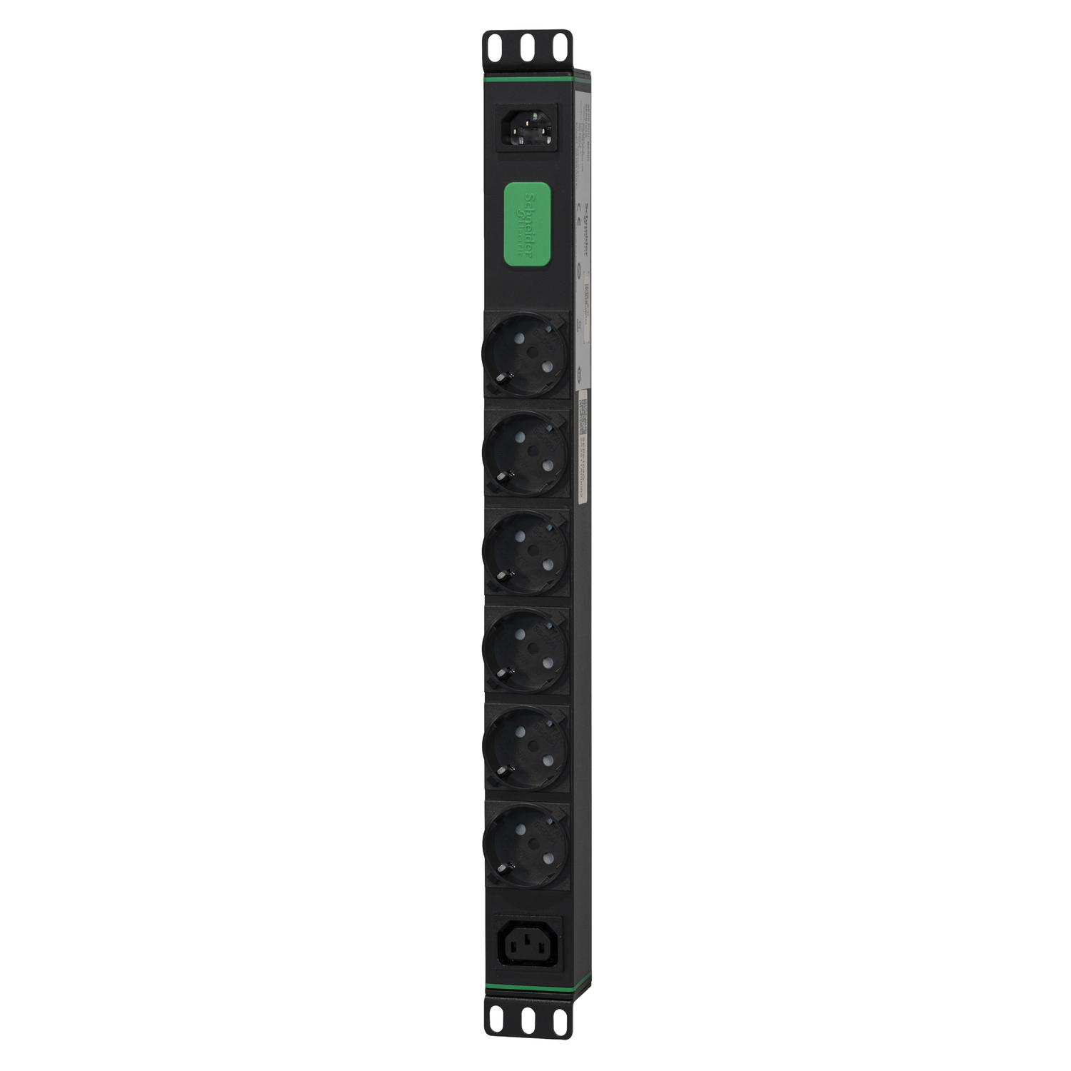 APC Easy Rack PDU Basic horizontal 1-phasig 2,3 kW 230 V 10 A 6 x SCHUKO- und 1 x C13-Steckdosen IEC60320 C14-Eingang