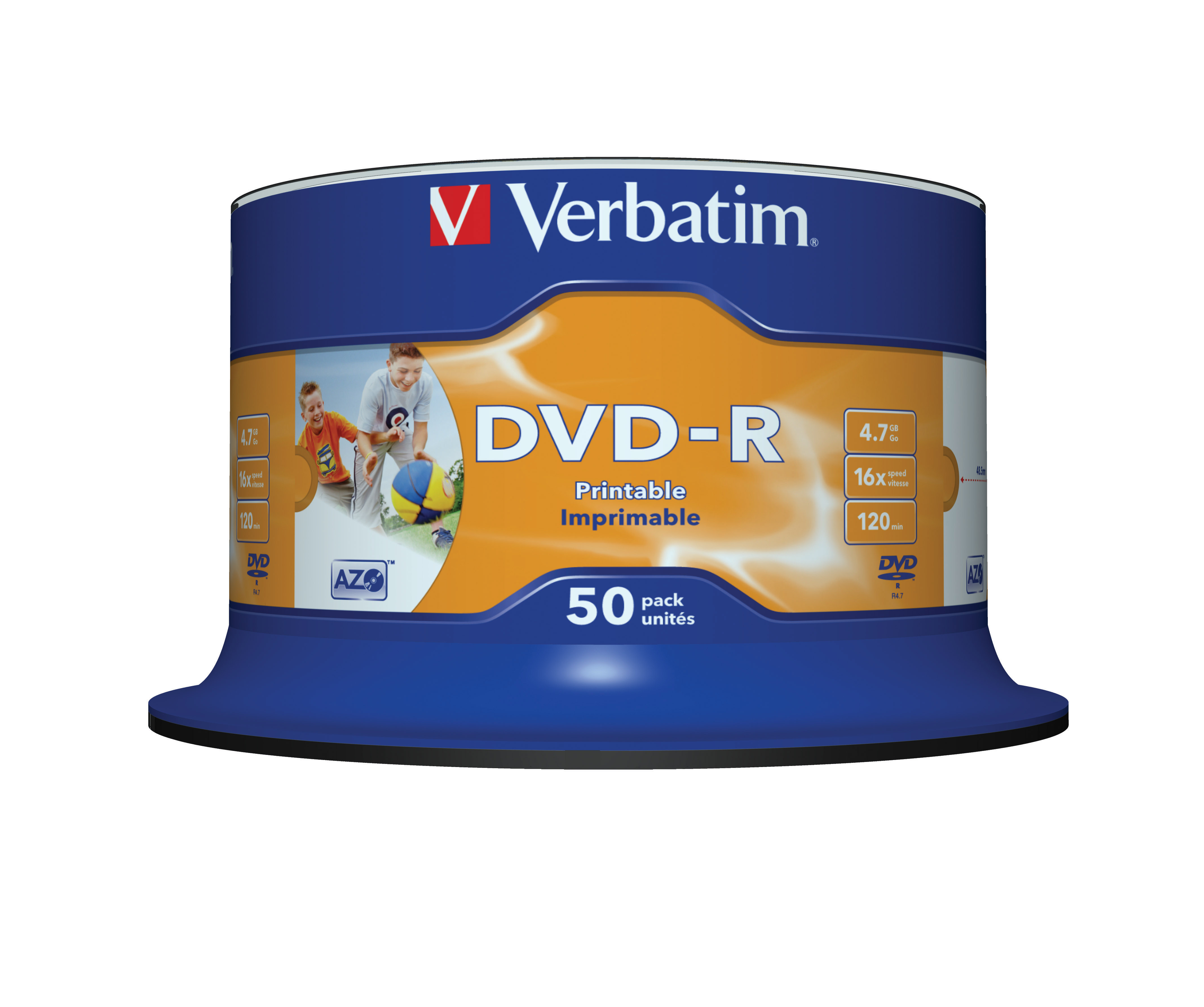 DVD-R Verbatim 4,7GB 50pcs Spin.WidePS 16x Non-ID