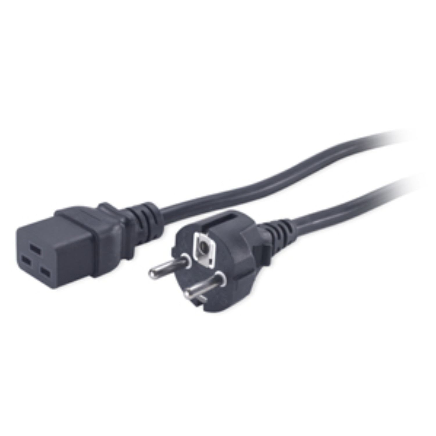 APC Power cable IEC 60320 C19 to power CEE 7/7m AC 230V 2,5m Black