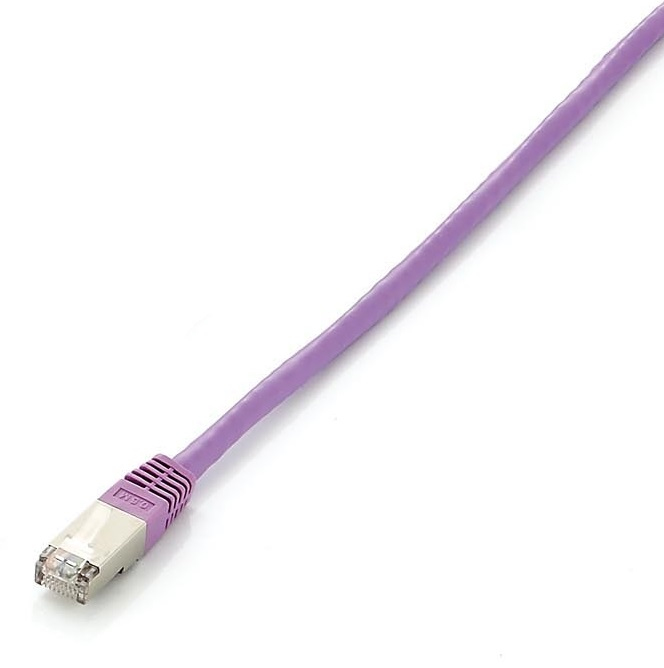 Equip Patchkabel Cat6 S/FTP 2xRJ45 7.50m lila LSZH Polybeutel