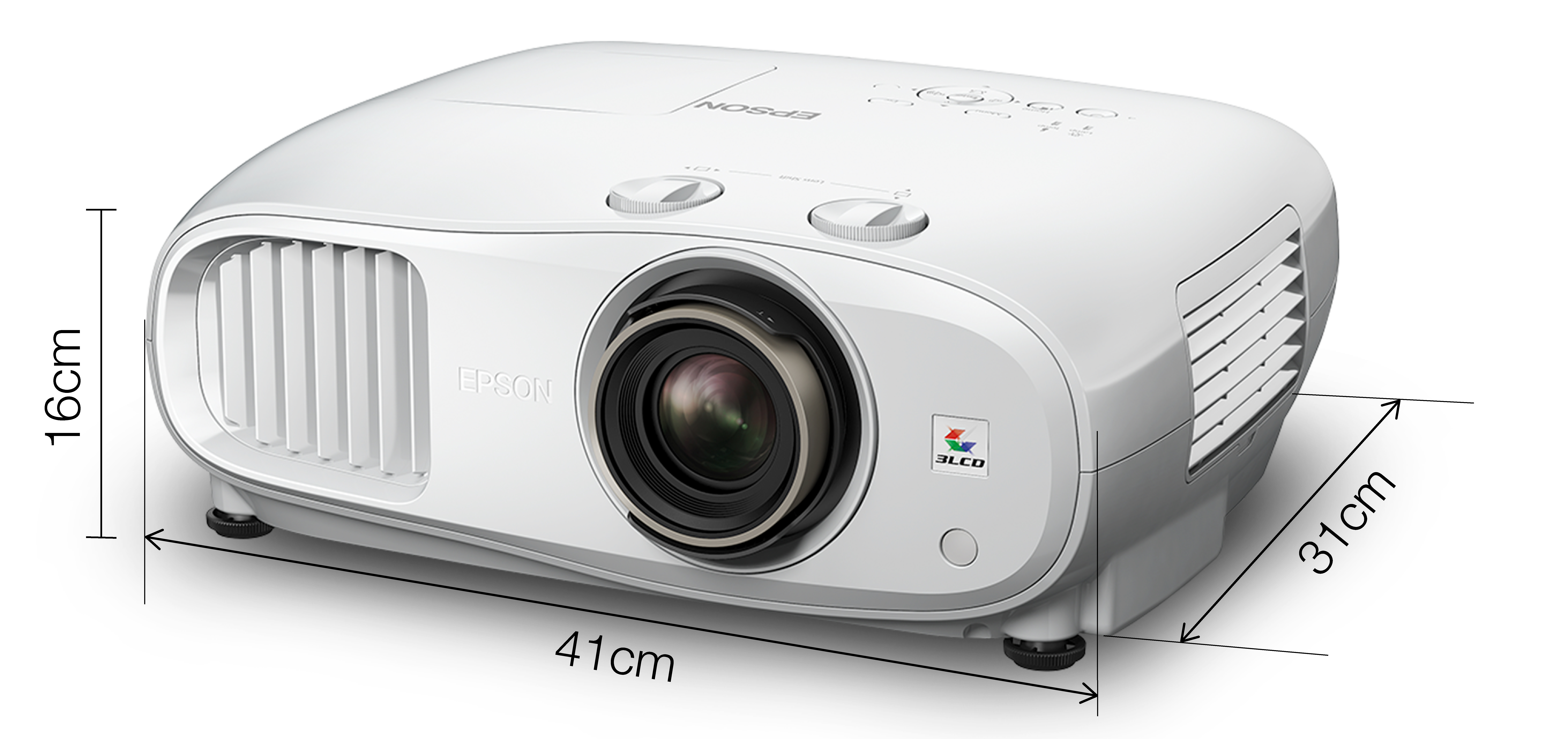 EPSON EH-TW7100 3LCD Home Cinema Projector 1080p 1920x1080 4K Enhanc. 100.000:1 Contrast 2x10W Speaker