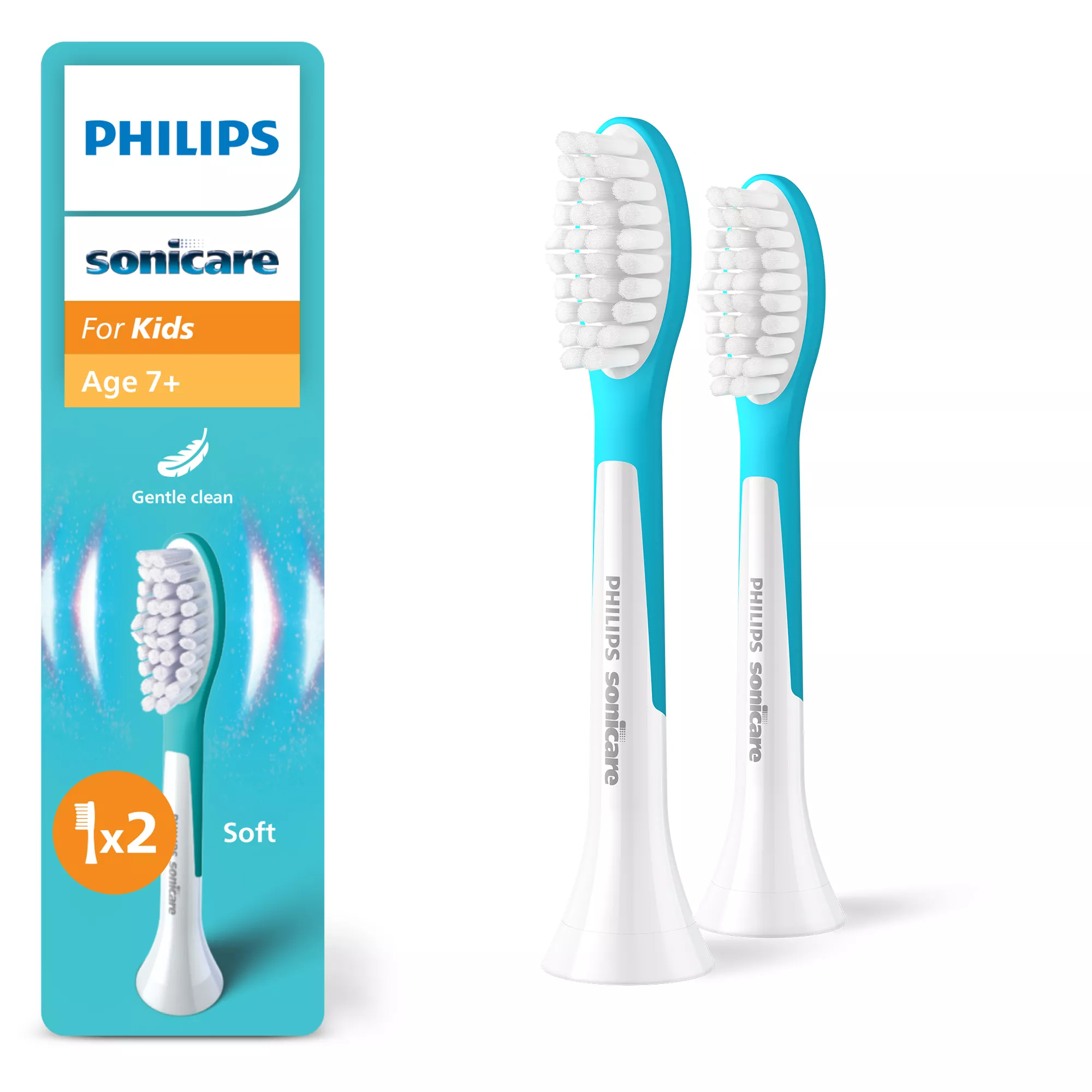 Philips HX6042/90 Sonicare For Kids Ersatzbürstenköpfe 2er-Pack