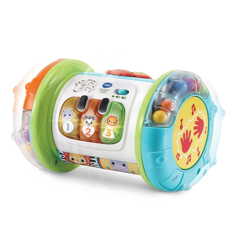 3-in-1 Rollende Entdecker-Trommel, Musikspielzeug