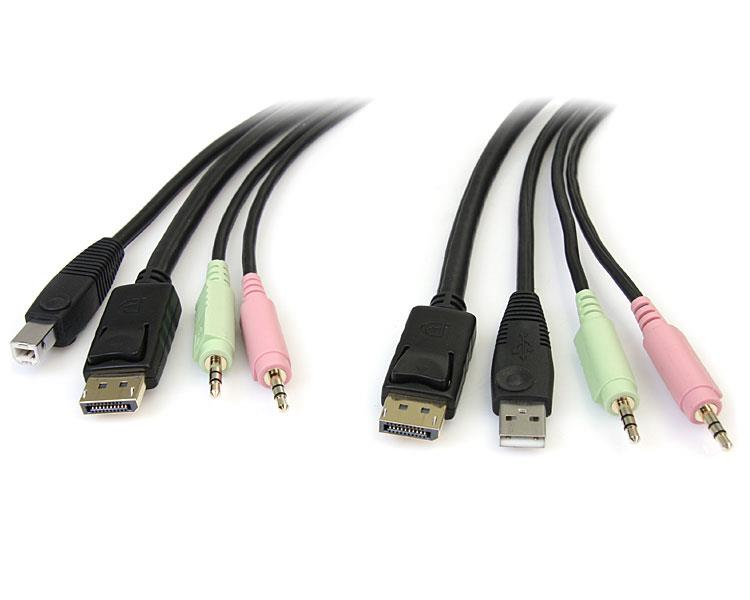 USB DISPLAYPORT KVM CABLE .