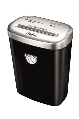 Fellowes Powershred 53C Aktenvernichter mit Partikelschnitt P-4, 4 x 35 mm, bis 10 Blatt, schwarz