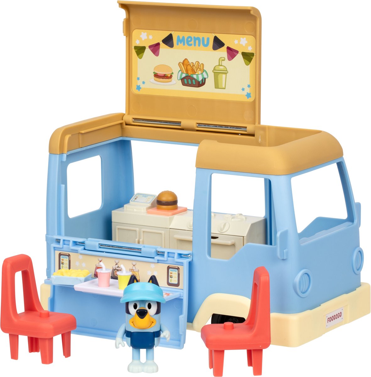 Bluey - Lets Play Chef Food Truck Spielset, Spielfahrzeug