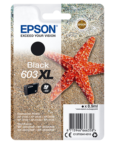 EPSON 603XL/T03A14 (Seestern) schwarz Druckerpatrone