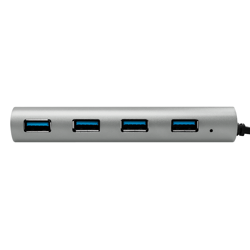 Logilink USB 3.1 HUB 4-port Type-C Aluminium grau