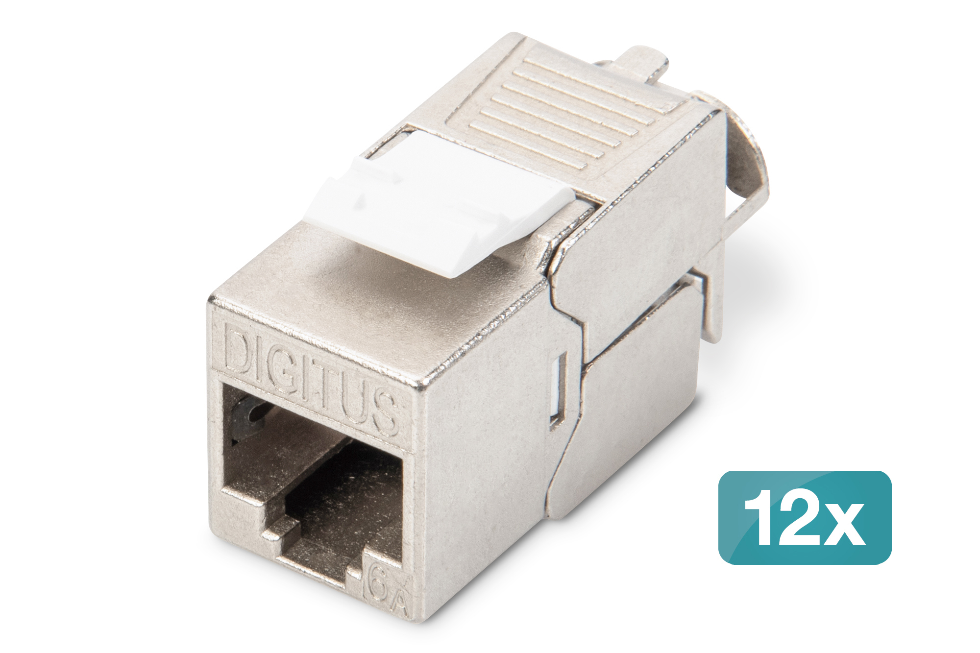 CAT 6A Keystone Modul geschirmt werkzeugfrei 12 Stk., Keystone-Modul