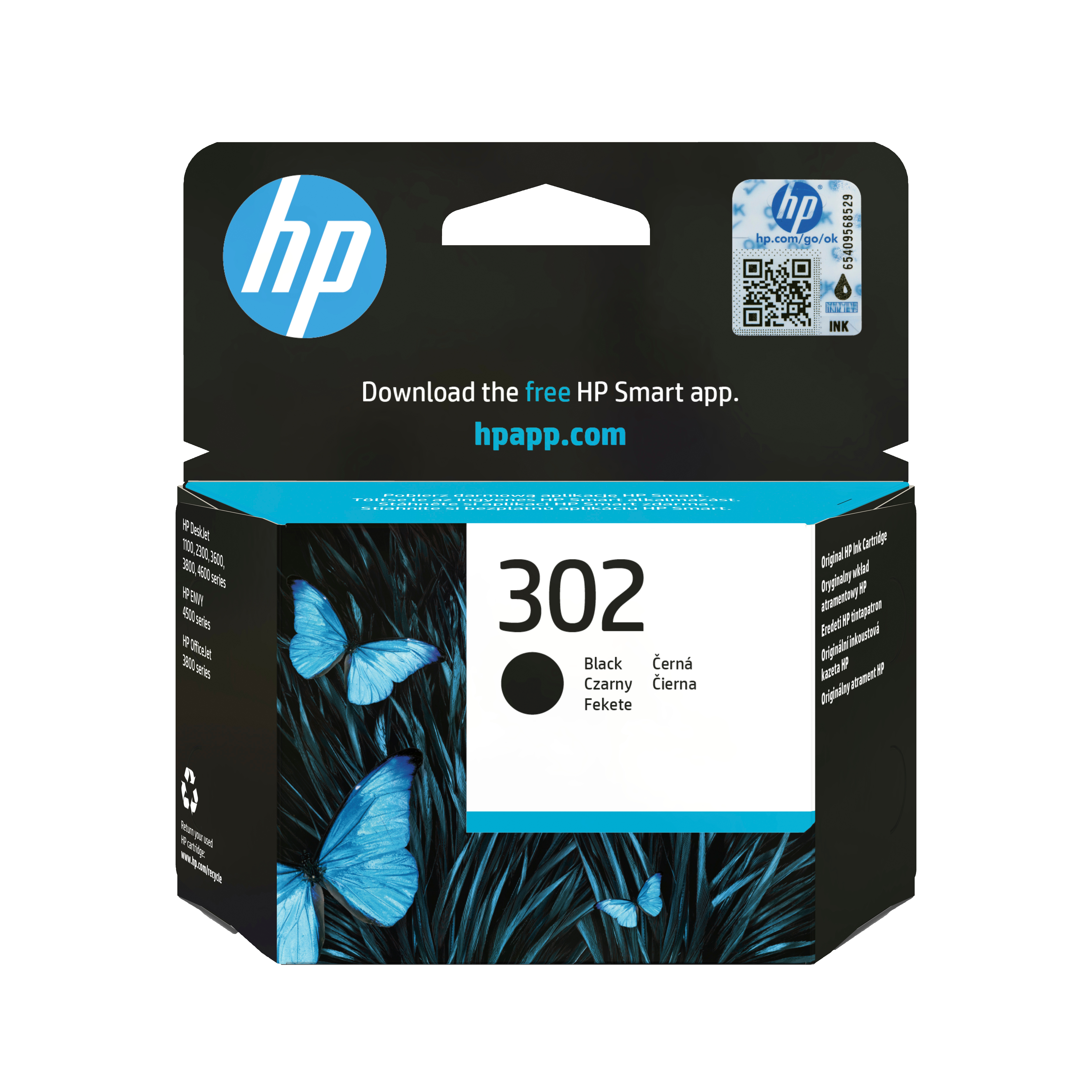 HP 302 Schwarz Tintenpatrone 3,5ml