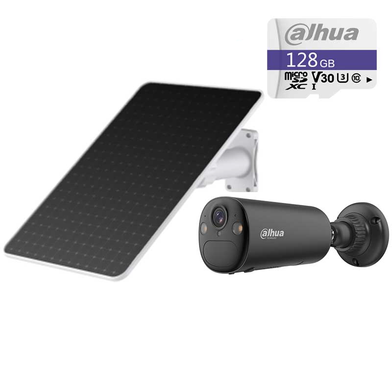 DAHUA Apollo Bullet C1 4G schwarz Überwachungskamera+Solar