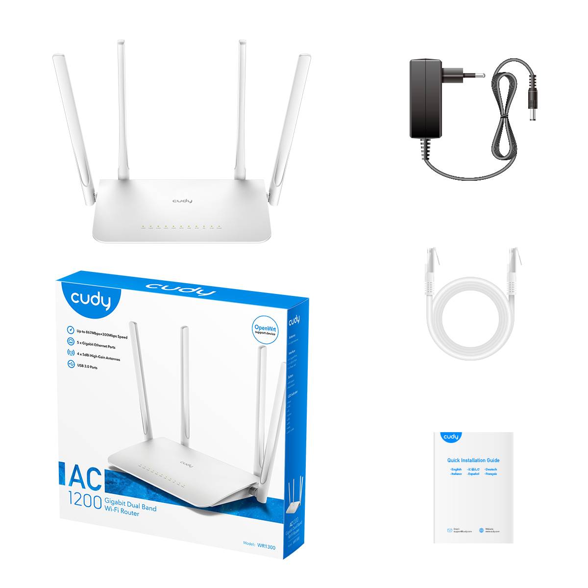 Cudy WR1300 Gigabit Wi-Fi Mesh Router