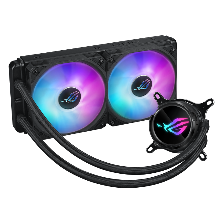 ASUS ROG Strix LC III 240 ARGB all-in-one CPU liquid cooler with 360 rotatable water block Premium ROG ARGB fans
