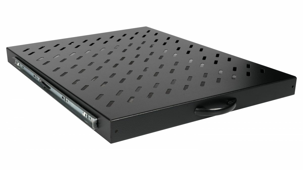 Equip 19 Fachboden aus. für Serverschränke 80cm 1U schwarz