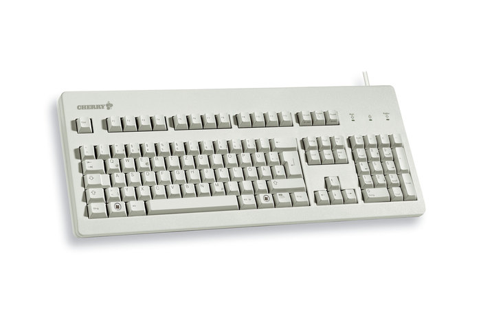 CHERRY MX3000 Tastatur Wired DE MX schwarz 1.75m hellgrau