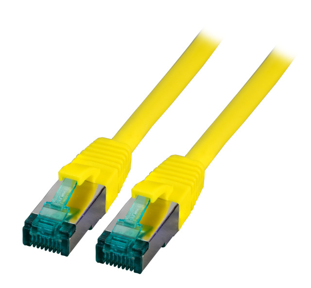 EFB RJ45 Patchkabel S/FTP Cat.6A LSZH 10.00m gelb