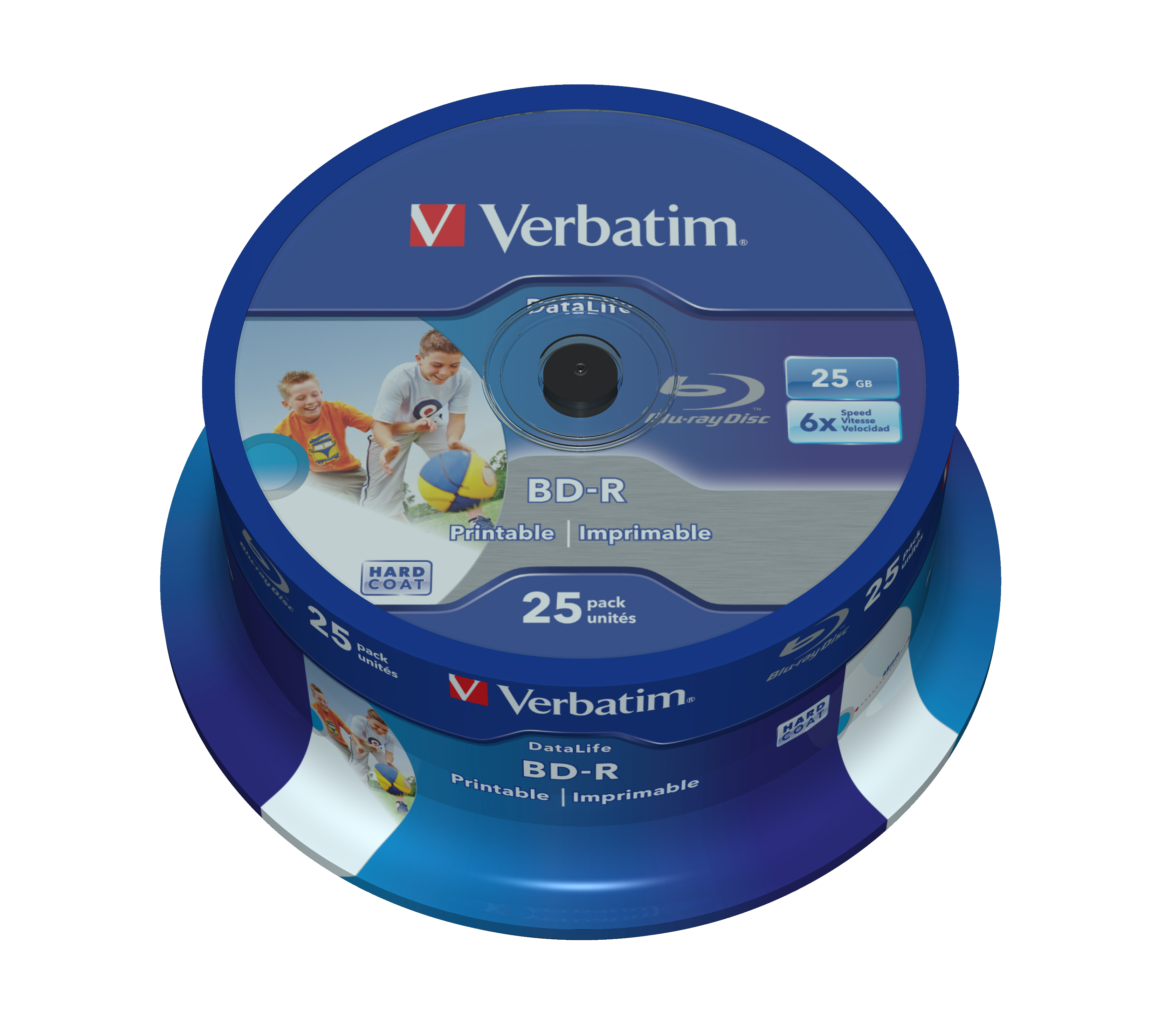 BD-R Verbatim Datalife SL 6x 25GB IJP 25 Pack Spindle