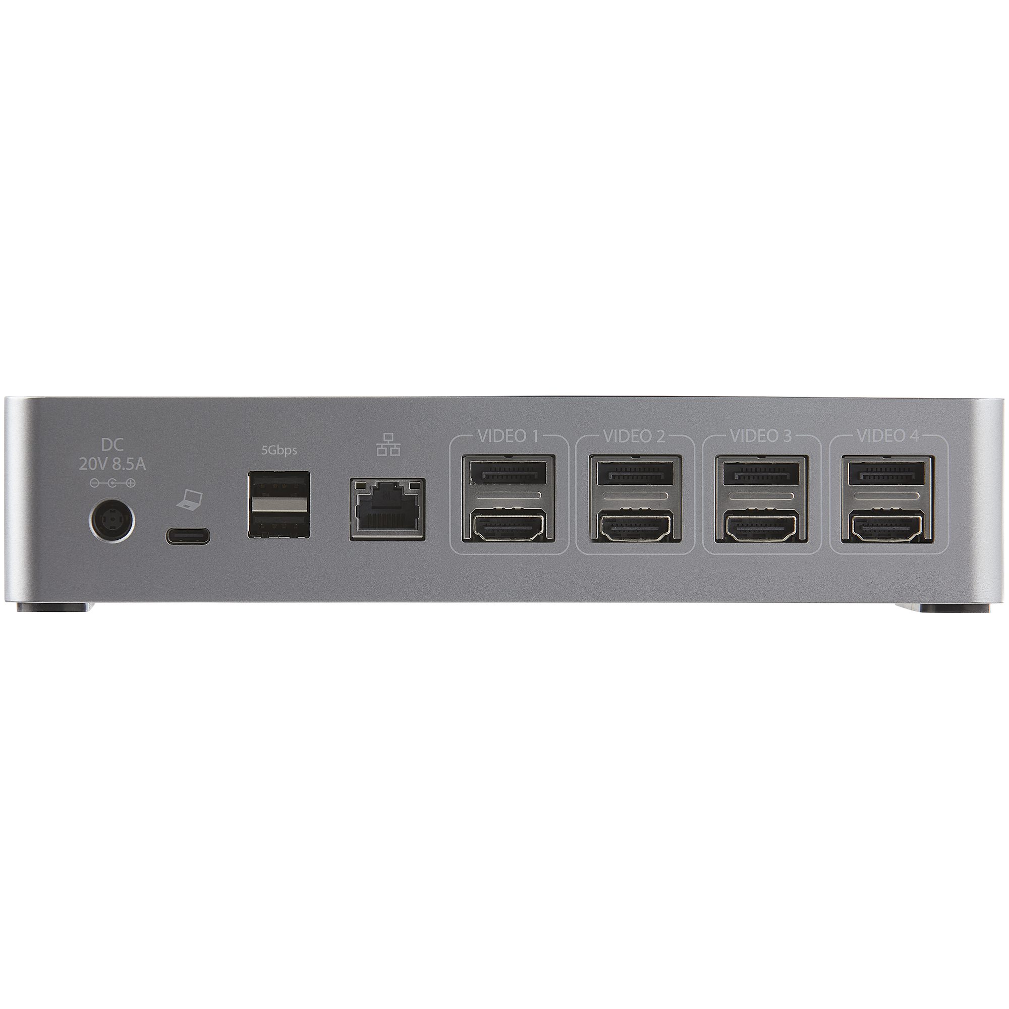 STARTECH.COM USB-C Dock 4K 60Hz Quad Monitor DisplayPort & HDMI Universal USB C Docking Station 100W Power Delivery Hub 1C 3A
