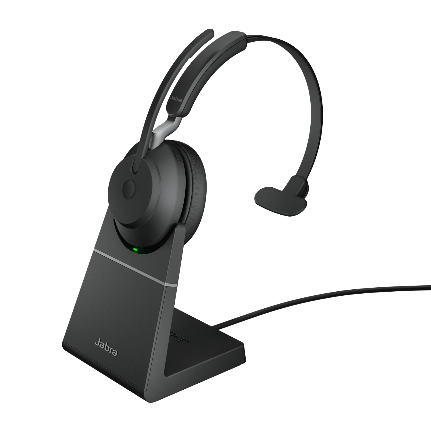 Jabra Headset Evolve2 65 UC Mono, inkl. Link 380a & Ladesta.