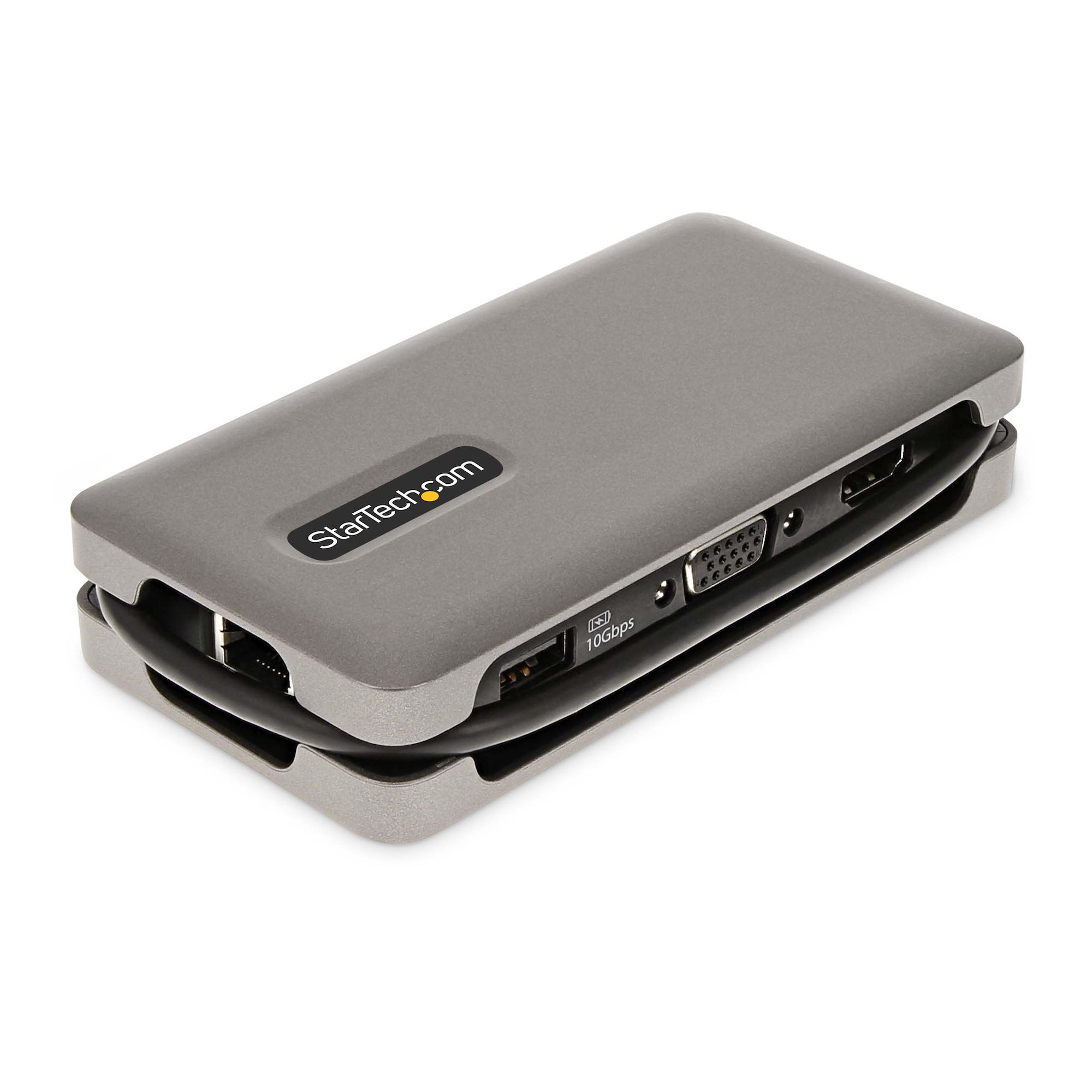 STARTECH.COM USB-C Multiport Adapter USB C auf VGA/4K 60Hz HDMI Adapter USBC Hub 100W PD Laptop USB C Dockingstation USB C Adapter D