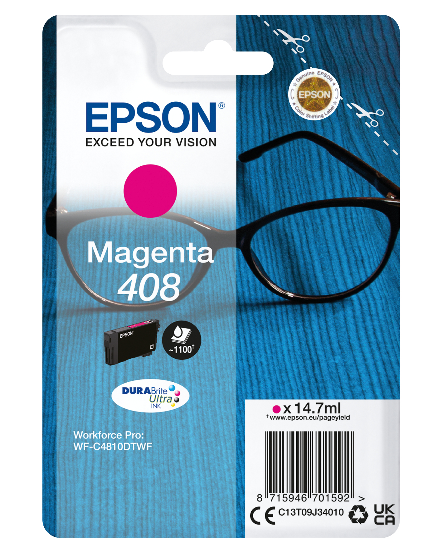 EPSON 408/T09J3 (Brille) magenta Druckerpatrone