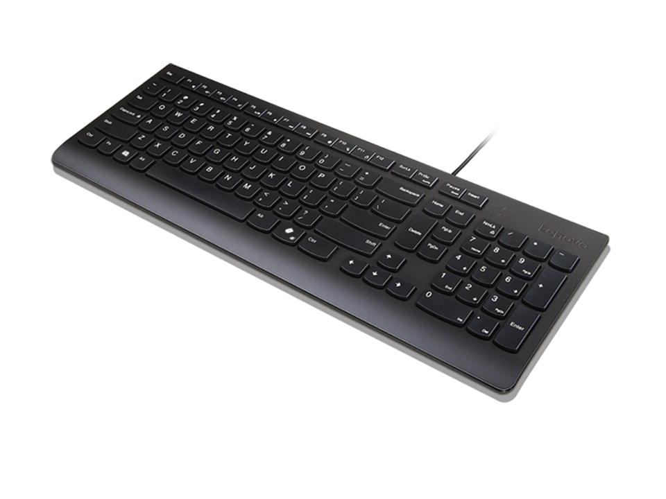 LENOVO Essential Keyboard 2.5-zone layout USB QWERTZ German black brown box (DE)