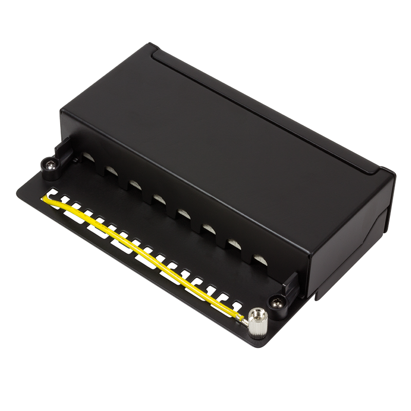 Logilink Patchpanel Cat.6A Tisch/Wand 8-port, Schwarz