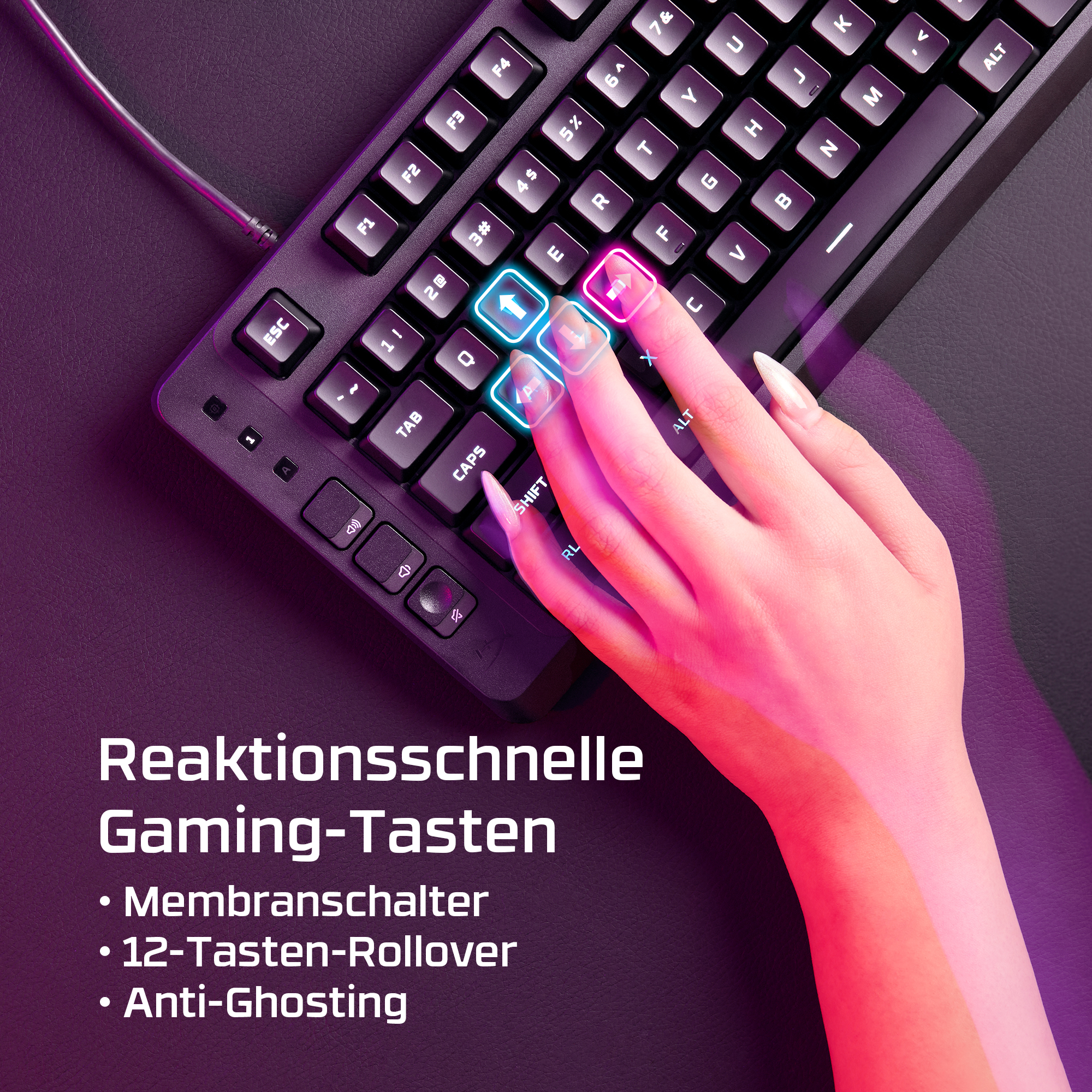 HP HyperX Eve 1800 Gaming Keyboard (P)