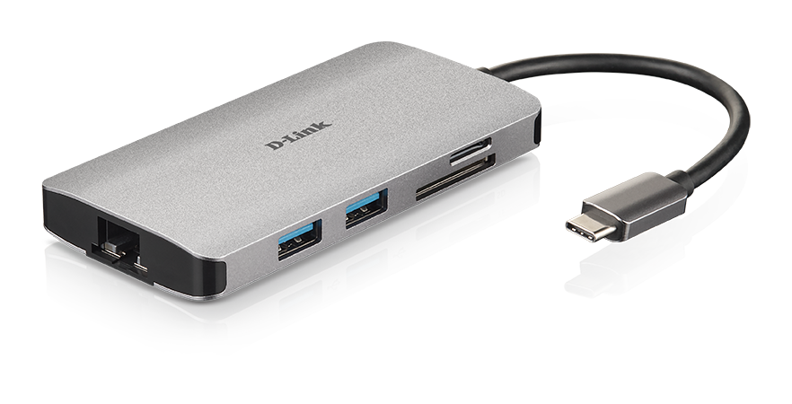 USB-C 8-PORT USB HUB+HDMI+LAN WITH CARD READER+USB-C PD