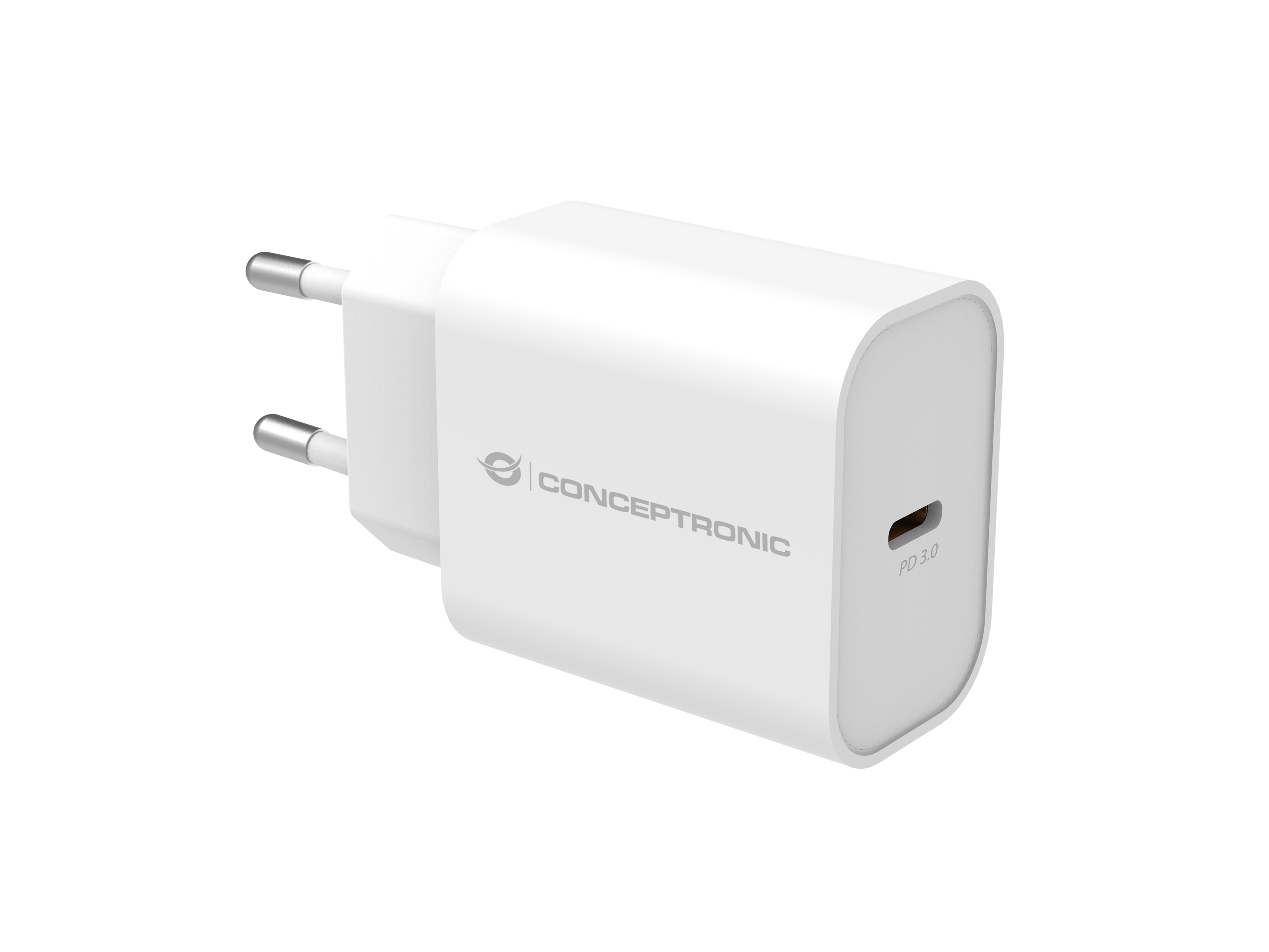CONCEPTRONIC Ladegerät 1Port USB-C 25WPD3.0/PPS ws