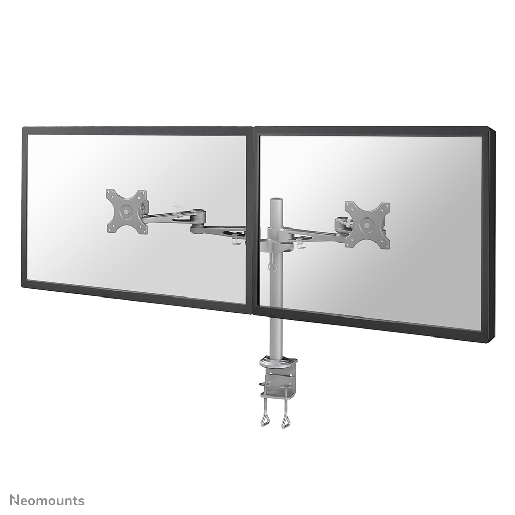 NEOMOUNTS DeskMount 2x25,4-66,04cm 2x10-26Zoll 12 kg Clamp silver