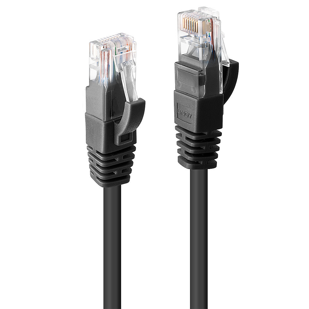 0.5M CAT.6 U/UTP SCHWARZ NETZWERKKABEL