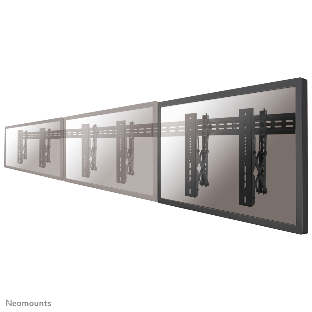 NEOMOUNTS VW1000 Videowall Wandhalterung Fix 81,28-190,5cm 32-75Zoll max 50kg VESA bis 600x400 Abstand zur Wand 5-20cm Wa