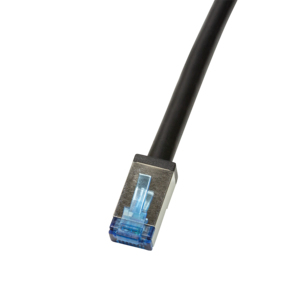 Logilink Outdoor PE Patchkabel CAT.6A S/FTP, schwarz, 7,5m