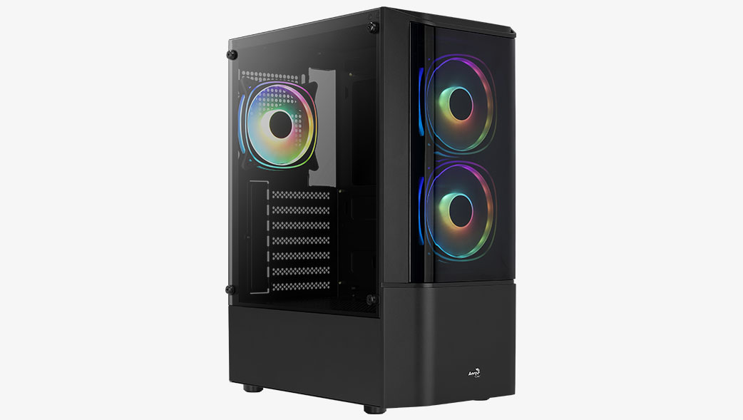 AeroCool Geh Midi Quantum v3 Black MicroATX/ATX/MiniITX