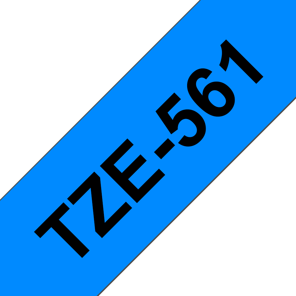 brother Schriftband TZe-561 TZE561, 36 mm, schwarz auf blau, 1 St.