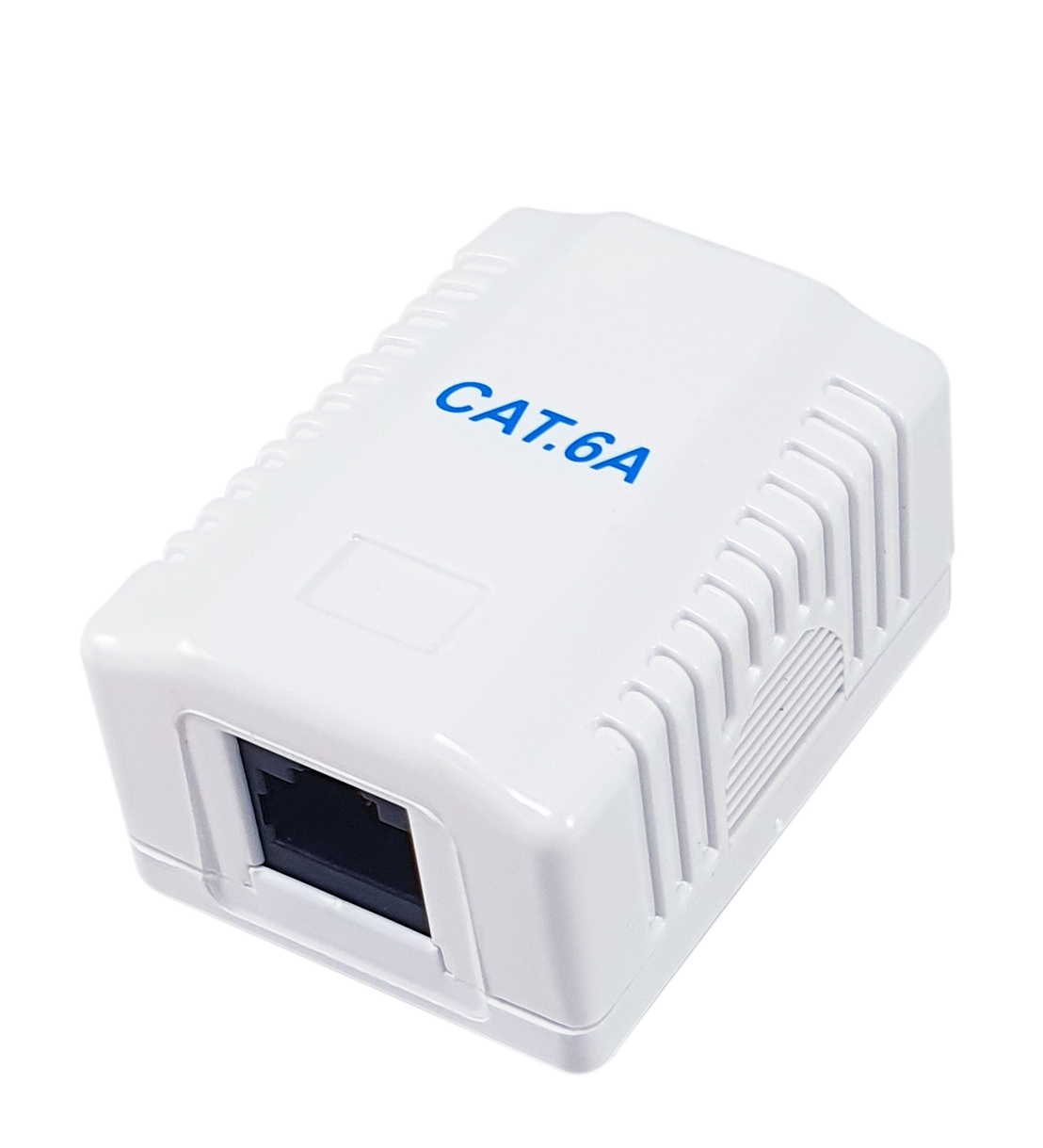 Equip Aufputzdose Cat6A 1-Port RJ45 UTP RAL 9010 ws Polybeutel