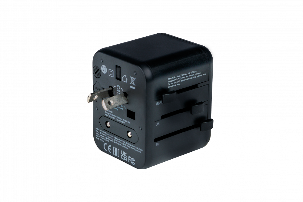 Verbatim Universal Reiseadapter UTA-02 mit 1xUSB-A, 1xUSB-C retail