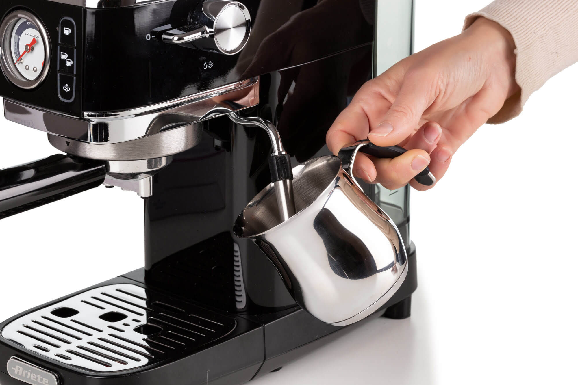 Ariete Slim Moderna Siebträgermaschine schwarz