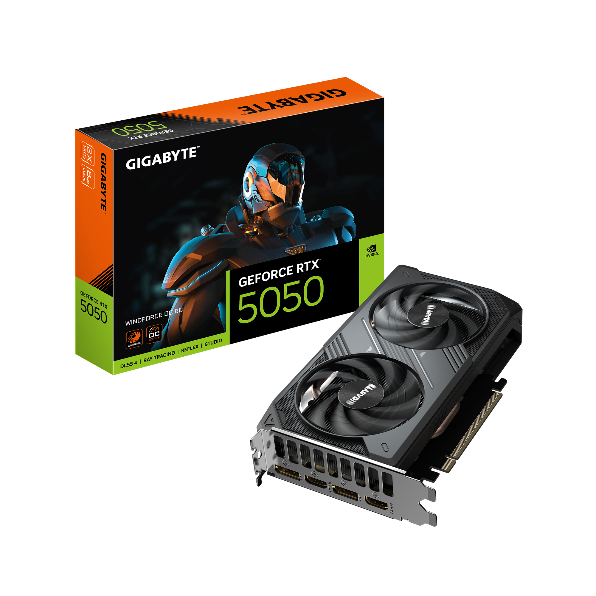 GIGABYTE GeForce RTX 5050 WINDFORCE OC 8GB GDDR6 2xDP 2xHDMI