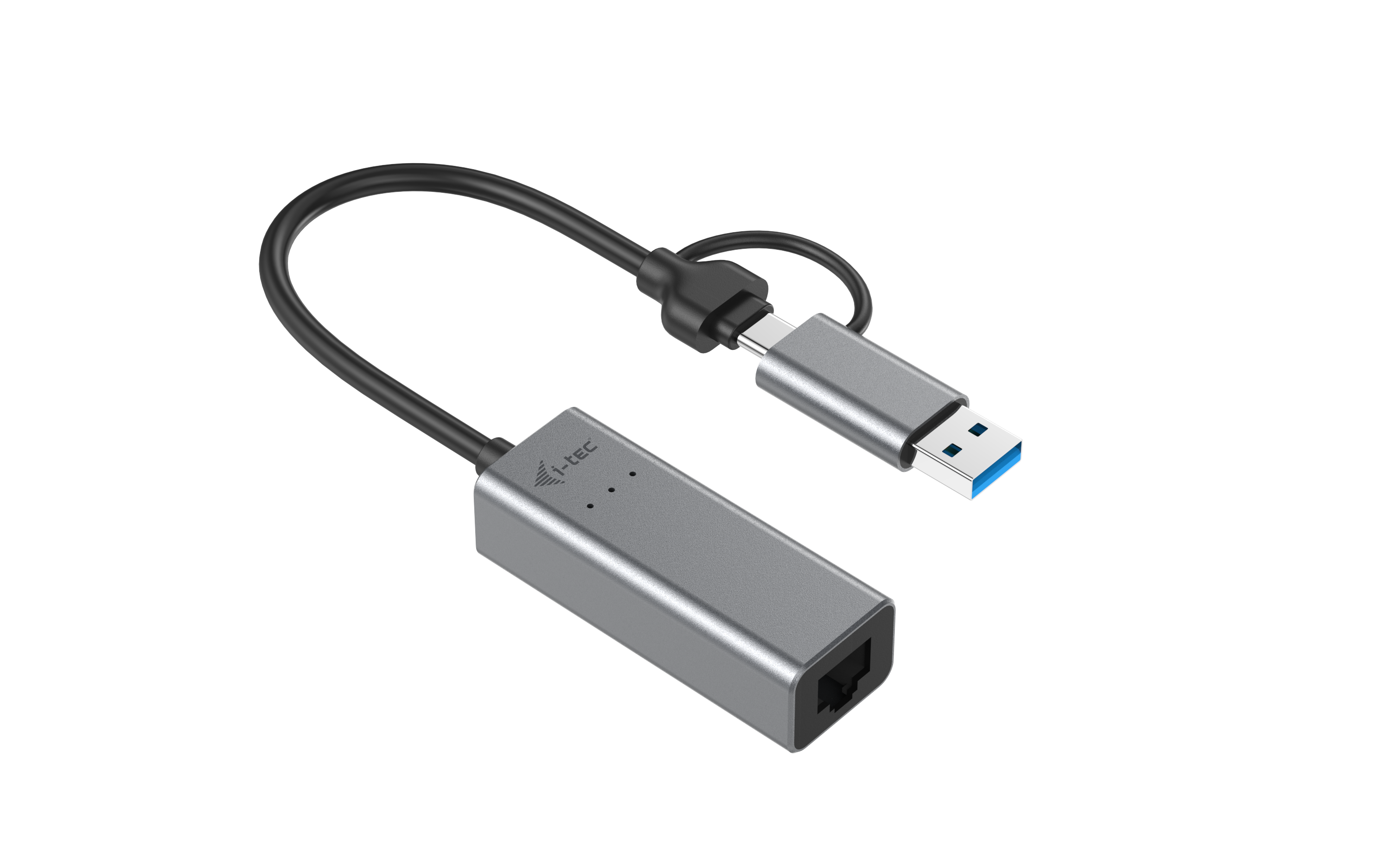 I-TEC USB-C Metal 2.5Gbps Ethernet Adapter 1x USB-C auf RJ-45 LED-Anzeige kompatible mit Thunderbolt 3