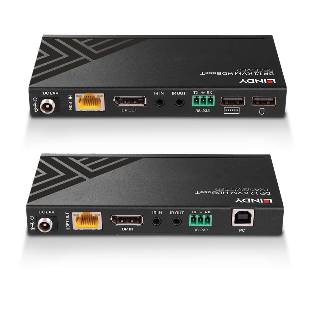 LINDY 150m Cat.6 DisplayPort 1.2 USB IR&RS-232 HDBaseT KVM Extender