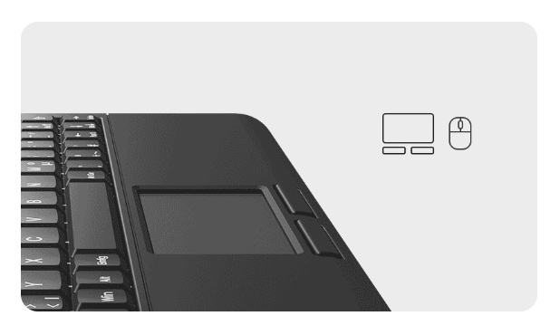 KeySonic Super-Mini-TAS Touchpad,B-light,BK, KSK-3211ELU(DE)