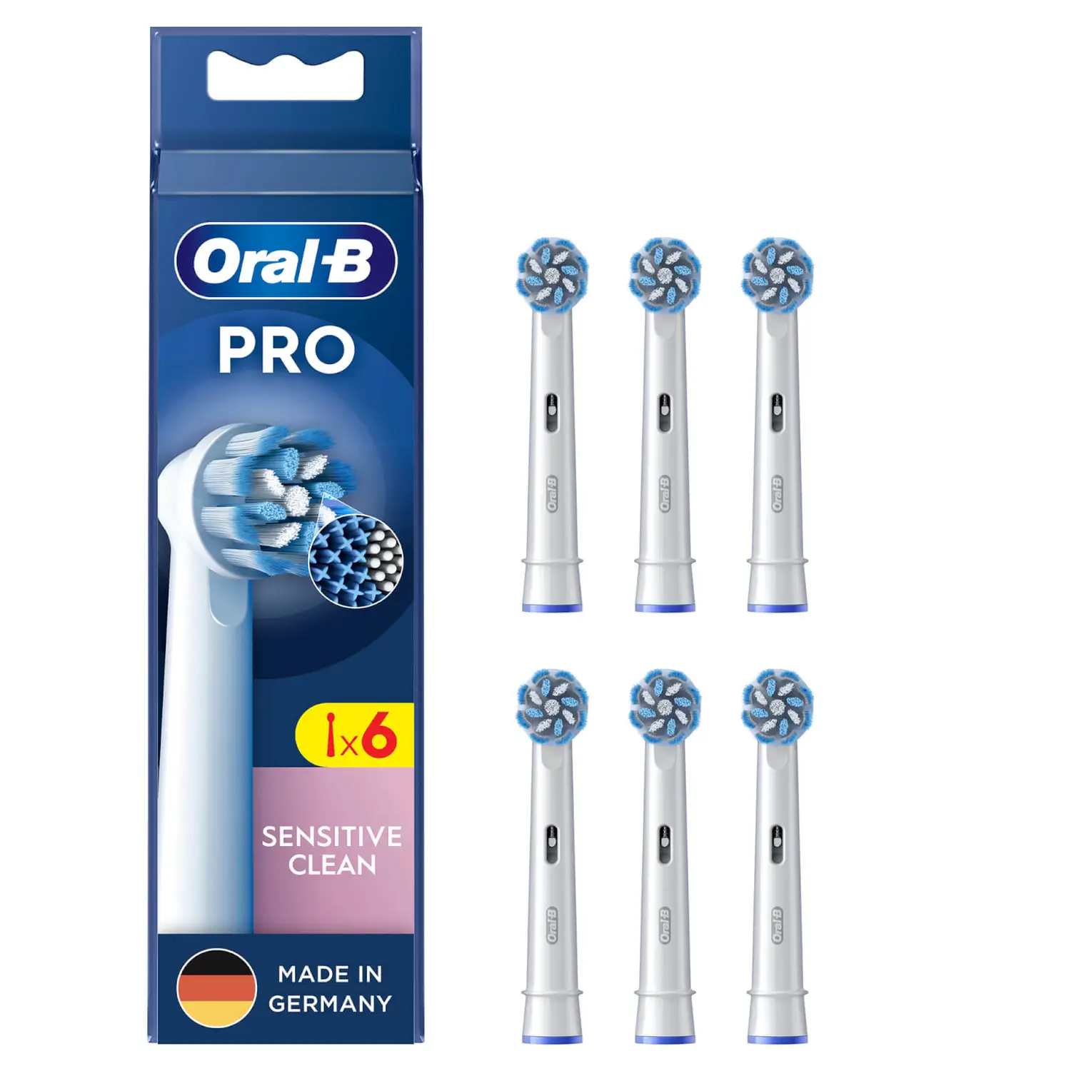 Oral-B Pro Sensitive Clean Aufsteckbürsten 6er-Pack