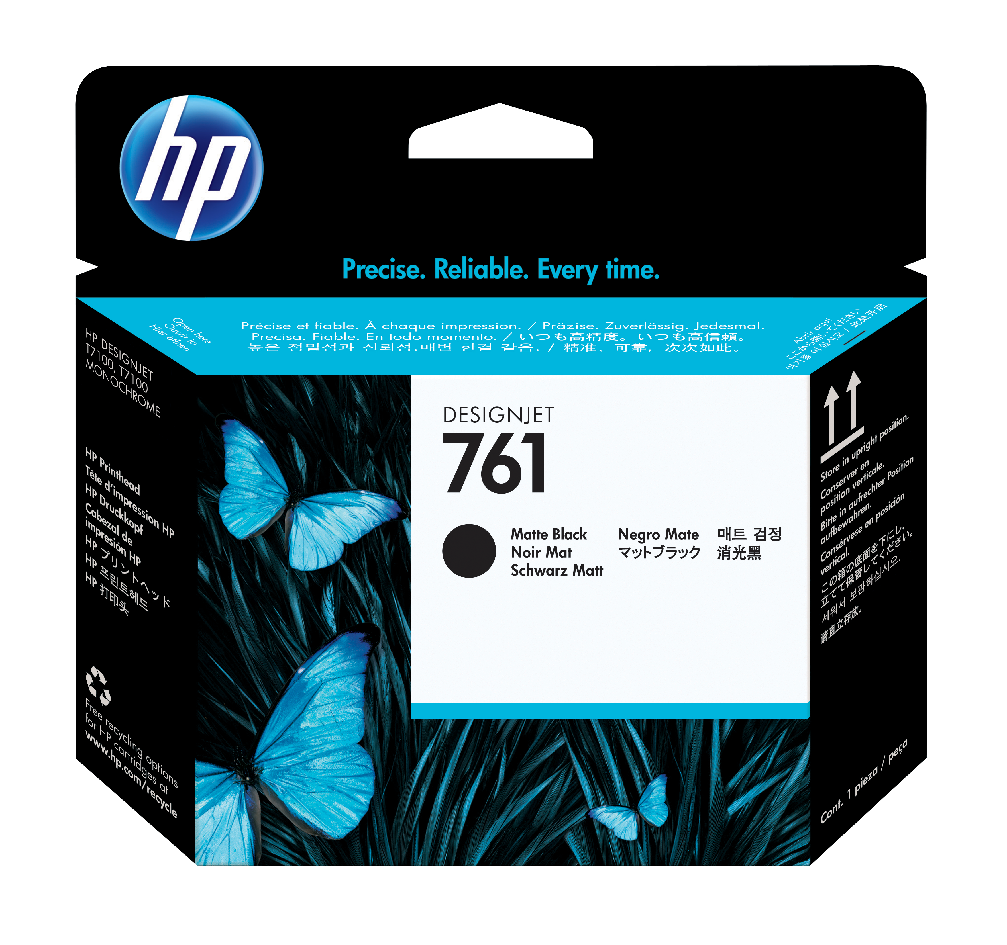 HP 761(CH648A) schwarz matt Druckkopf