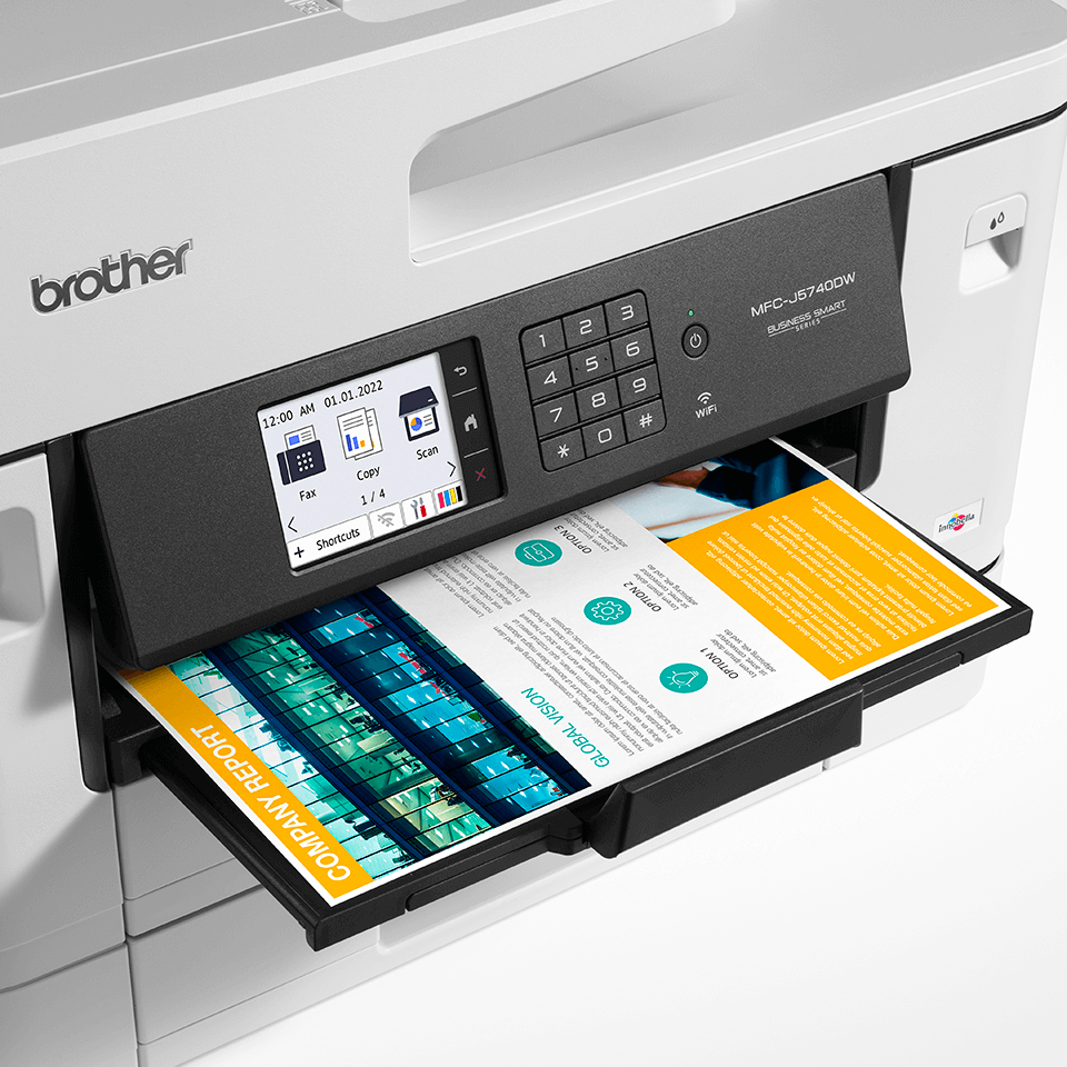 brother MFC-J5740DW 4 in 1 Tintenstrahl-Multifunktionsdrucker grau