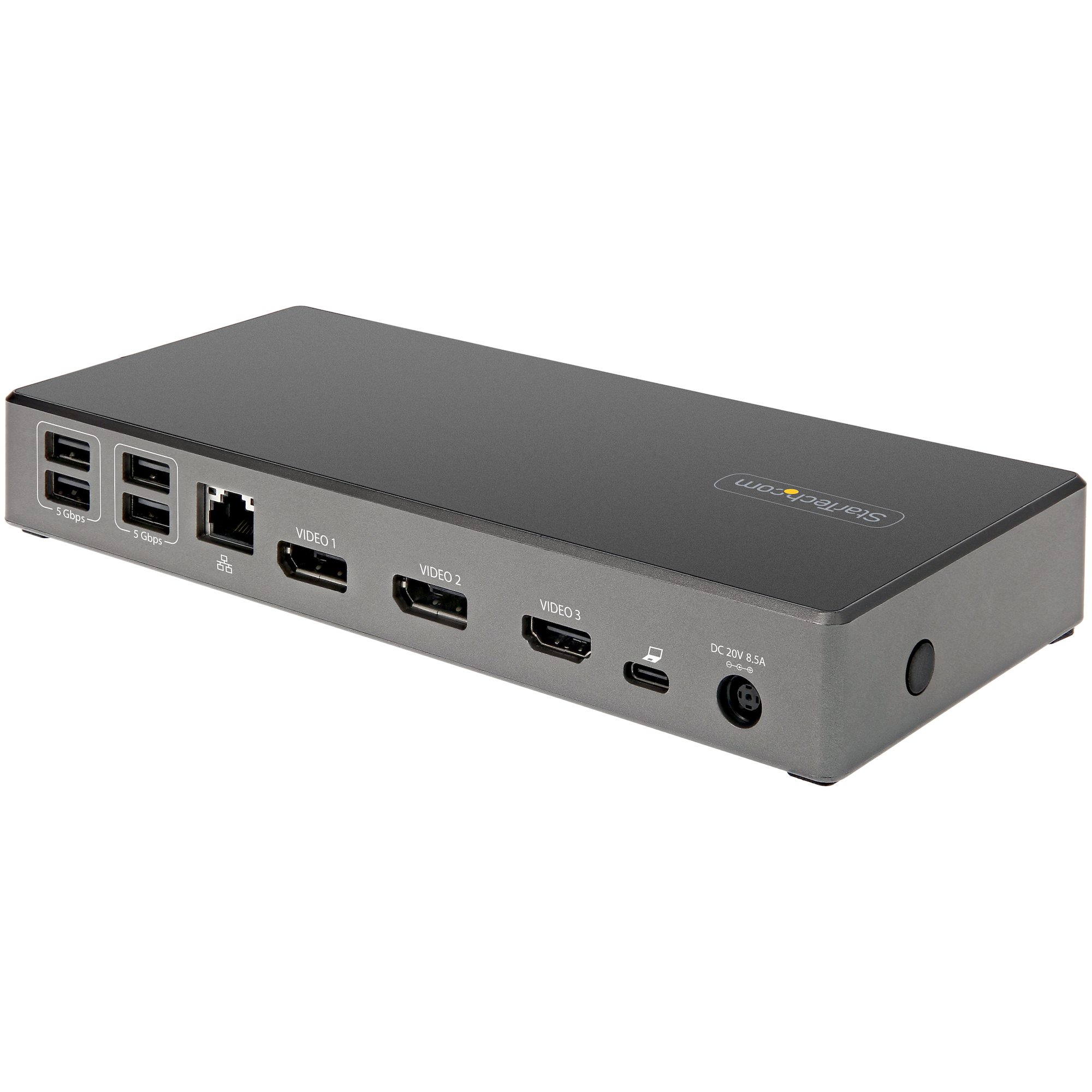 STARTECH.COM Triple 4K Monitor USB C Docking Station 100W Power Delivery 2x DisplayPort 1.4 & HDMI 2.0 6x USB Hub 2x 10Gbit/s